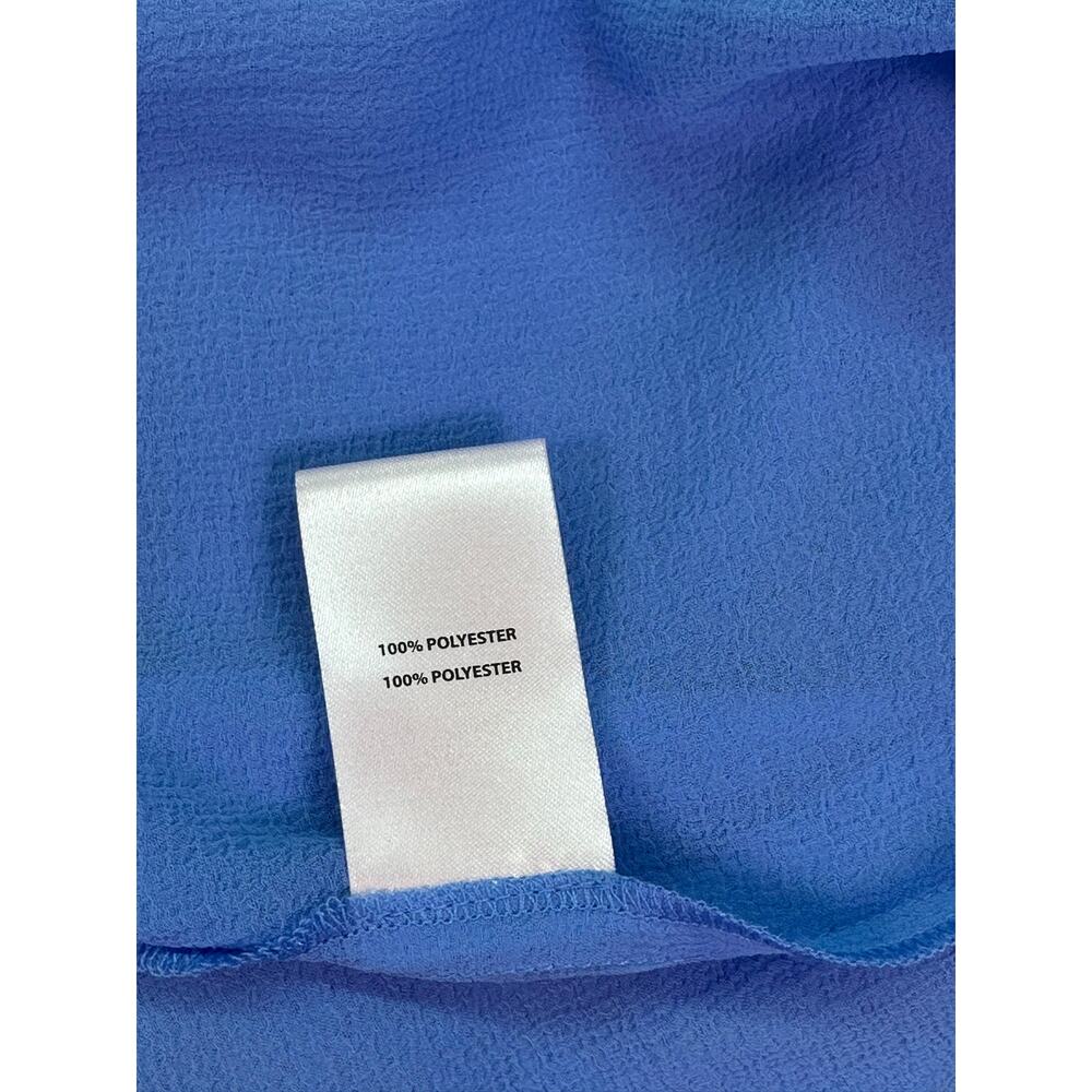 NWT Ramy Brook Nikolai Maxi Cover Up Serene Blue Shell Lace Trim Sheer Size S - Picture 14 of 14